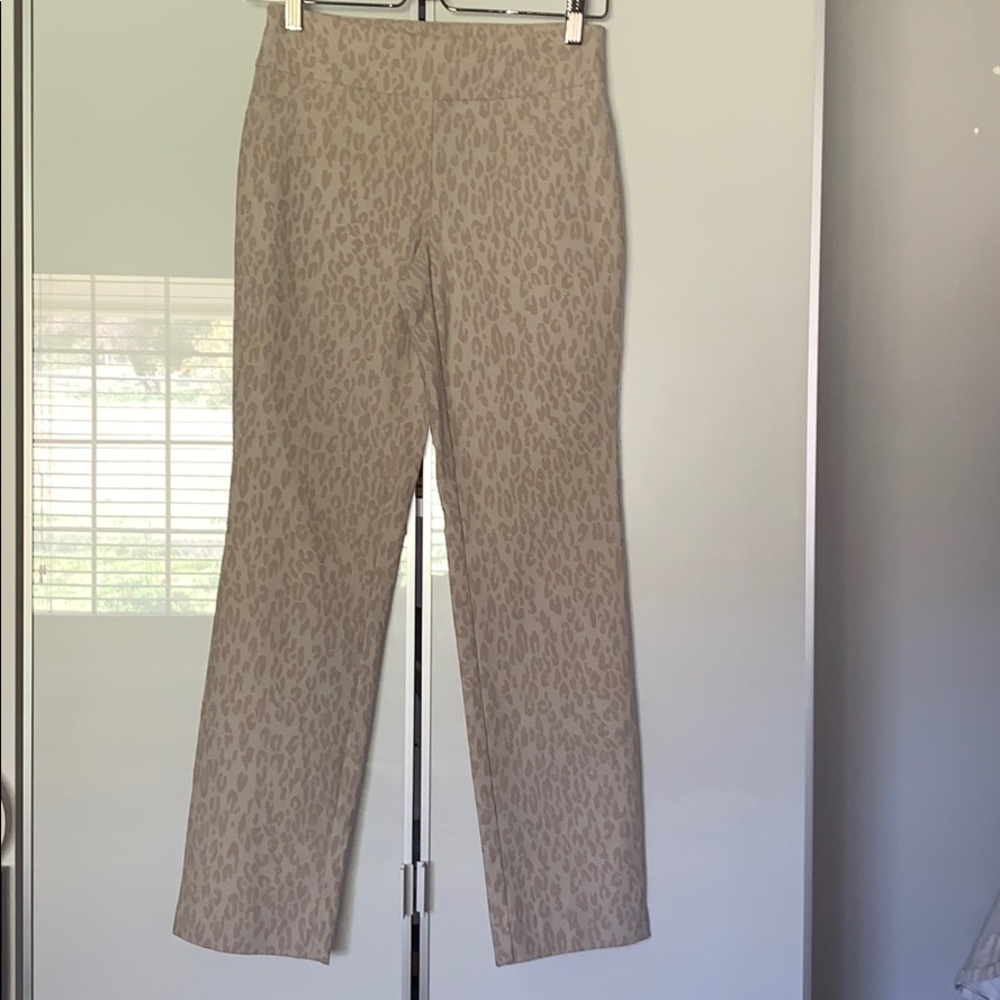 Charter Club Petite Leopard Pant (stretch)
